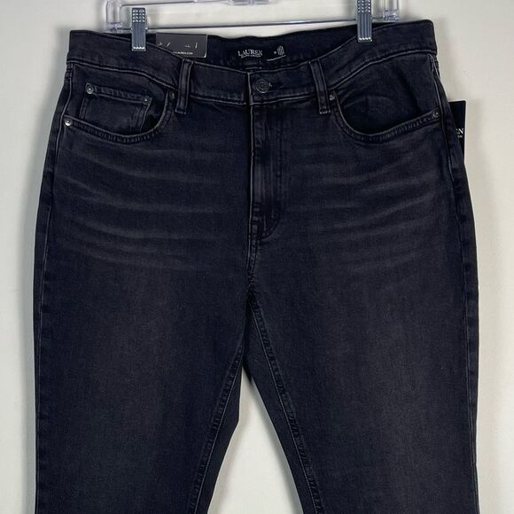 Lauren Ralph Lauren Relaxed Taper Leg Comfort Stretch Jeans Size 31 NEW Mid Rise - Picture 3 of 12